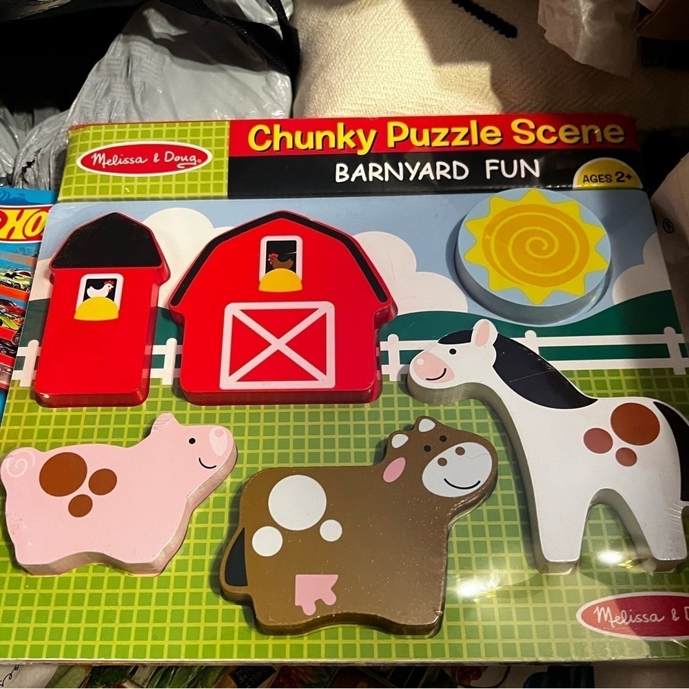 NWT-MELISSA & Doug Firat Chunky Barn Yard Puzzle